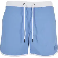 Urban Classics Shorts de bain bleu clair / blanc