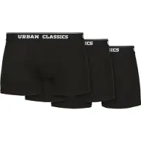 Urban Classics Boxer de - Boxers Organiques - Lot De 3 - S - 5XL - pour Homme - noir - Taille 4XL