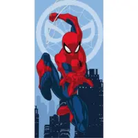 Jerry Fabrics Marvel Serviette de bain Serviette de plage Spider Man araignée toile d'araignée ville 70 x 140 cm
