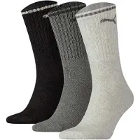 Puma Chaussettes gris / noir / blanc