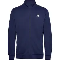 Adidas Workout Essentials All-set 3 Stripes Knit Full Zip Sweatshirt Bleu L Homme