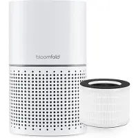 Bloomfold Air Purifier - Purificateur d'air - Filtre HEPA 13 + filtre à charbon - CADR : 240m3/h. - Mode Wifi & App - Indicateur de qualité d'air - 3 modes + mode veille