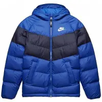 Nike Veste à capuche et garnissage synthétique pour ado - Bleu | Taille S