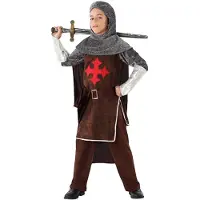 Atosa Crucade Knight Children´s Costume Marron 10-12 Years Enfants