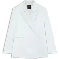 BOSS Blazer coupe décontractée en satin à fermeture invisible