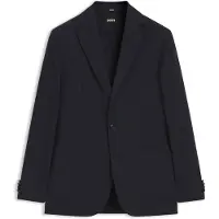 BOSS Blazer Slim compactable en laine mélangée lavable