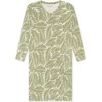 Schiesser Chemise de nuit ' Comfort Essentials ' kaki / blanc