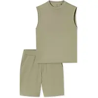 Schiesser Pyjama court 'Modern' jade