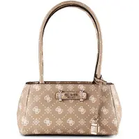 GUESS Sac bandoulière 'Carrie' taupe / blanc