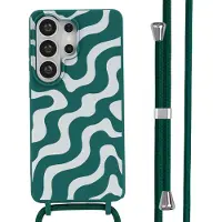 IMoshion Coque design en silicone avec cordon Samsung Galaxy S26 Ultra - Petrol Green Groovy