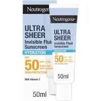 Neutrogena Ultra Sheer Invisible Fluid Sunscreen Hydration SPF50