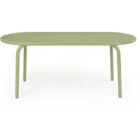 Tom Dixon Groove Grande Table Ovale Extérieur Moss