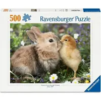 Ravensburger - Puzzle de 500 pièces - Lapin et poussin (Collection Bébés Animaux) - 12 ans et plus - Puzzle de qualité supérieure - 12001900