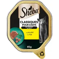 Sheba Classics au saumon pâtée pour chat (barquettes 85 g)