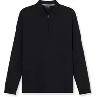 Olymp Homme OLYMP Casual Regular Fit Polo manches longues noir, Unicolore