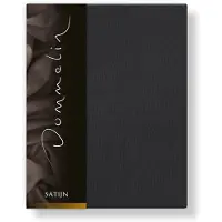 Dommelin Drap-housse Dommelin Charbon (Satin 300TC)-120 x 200 cm
