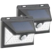 Autre Set De 2 Appliques Solaires À Led Avec Détecteur Pir 350 Lm "Wl-735.Solar