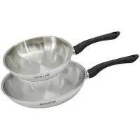 Fackelmann Set 2 poêles 24 et 28 cm en inox Geneva