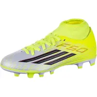 Adidas F50 League Mid Cut Fg/mg Junior Football Boots Jaune EU 33 1/2 Enfants