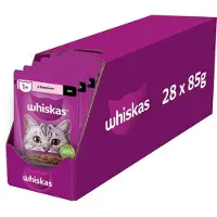 Whiskas Adult sachet 28x85g nourriture humide pour chats adultes en sauce avec du saumon