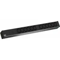 Bachmann IT PDU ALU 19" 1U 12 x C13 femelle, câble d'alimentation C14 mâle