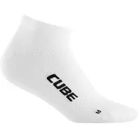 Cube Blackline, chaussettes courtes, couleur blanche, tailles EU 40-43. Blackline, chaussettes courtes, couleur blanche, tailles EU 40-43