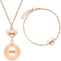 Bola Heart and Love bola de grossesse Rose Gold