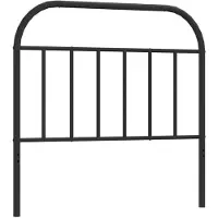 vidaXL Tête de lit de rechange en métal noir 100 cm