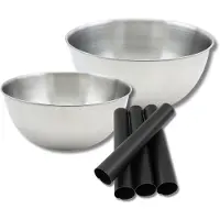 Zenker Set de 7 ustensiles de pâtisserie 4 moules à gâteaux 2 bols et 1 spatule en silicone Smart Pastry