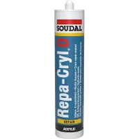 Soudal Mastic, Repacryl-D, cartouche/contenu 310 ml, couleur blanc (Blanc, 310 ml)
