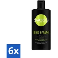 Syoss – Rizos Pro Rizos Pro – Shampooing – Coiffage longue durée – 440 ml - Pack économique - 6 pièces