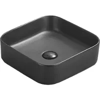 Mexen Vena lavabo pour comptoir 37 x 37 cm, noir mat (22193785)