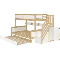 MODFU Tables Basses - Table Basse Avec Fonction Relevable et 2 Tiroirs en Tissu, PB/Aglo, 105 x 50 x 60 cm, Couleur Bois