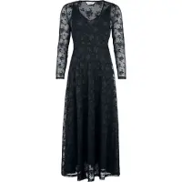 Banned Retro Robe longue Rockabilly de - Florence - Robe Longue avec Dentelle - XS - 4XL - pour Femme - noir - Taille XXL