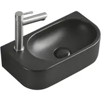 Mexen Lavabo Viera pour plan de travail 40 x 21 cm, noir mat (21274085R)