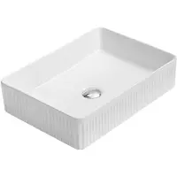 Mexen Grovo lavabo à poser rainuré 51 x 37 cm, blanc - 22305100