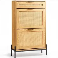 Vevor Meuble de Rangement à Chaussures en Rotin