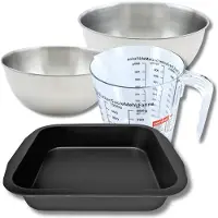 Zenker Set de 5 ustensiles de pâtisserie moule à gâteaux bol spatule pâtisserie et verre doseur Spécial créative Spécial créative Spécial créative