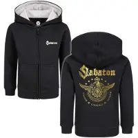 Sabaton Vestes à capuches pour enfants de - Metal-Kids - Wings Of Glory - 92 - 128 - pour Enfants - noir - Taille 4 Ans