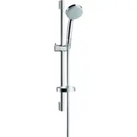 Hansgrohe Set de douche Vario EcoSmart avec barre Unica'C 65 cm et porte-savon chromé Croma 100
