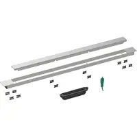 Hansgrohe RainDrain Match Plus kit de finition caniveau de douche 1200, cadre réglable en hauteur (1200 mm)