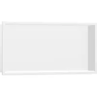 Hansgrohe XtraStoris, niche murale originale avec cadre, 300/600/100, blanc mat