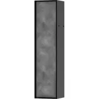 Hansgrohe XtraStoris Rock Porte-brosse WC, avec tablette, porte carrelable, sans cadre, 145x140x595m