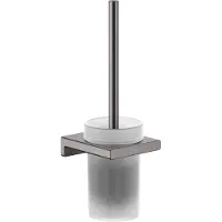 Hansgrohe HG Ensemble brosse WC AddStoris montage mural brushed black