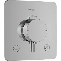 Hansgrohe Ecostat Comfort Q Thermostat encastré pour 2 consommateurs avec combinaison de sécurité intégrée, 33717000