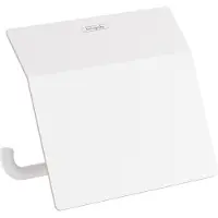 Hansgrohe Porte-rouleau de papier AddStoris, avec couvercle, blanc mat