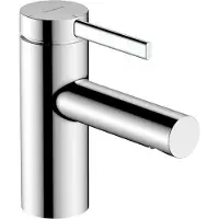 Hansgrohe Robinet de lavabo avec poussoir, économiseur d'eau et d'énergie, design minimaliste