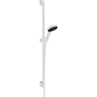 Hansgrohe Pulsify Select S Set de douche 105 3 jets Relaxation avec barre C 90 cm blanc mat 24170700