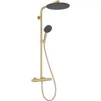 Hansgrohe Raindance Alive S Puro Showerpipe colonne de douche pluie 300 1 fonction de jet EcoSmart avec élement Ecostat thermostat Brushed Bronze
