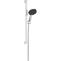 Hansgrohe Raindance Alive Select S Set de supports de douche 125, 3-jet EcoSmart avec barre de douche Unica E PURO 65cm et support de douche Easy Slide, 24600000